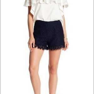 Rachel Zoe High Waisted Brit Lace Shorts Sz 0